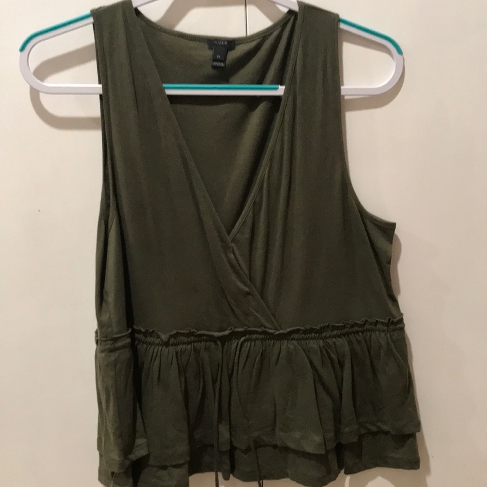 Jcrew ruffle tank